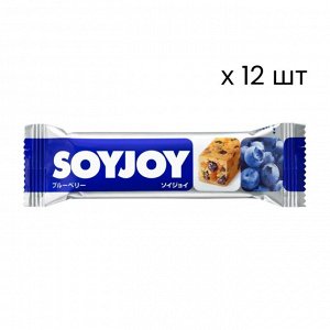 OTSUKA Soyjoy Blueberry Set - питательный черничный батончик (набор из 12 шт)