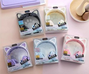 Premium Наушники беспроводные Cat Ears кошачьи ушки светящиеся, 400mAh