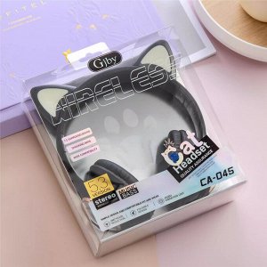 Premium Наушники беспроводные Cat Ears кошачьи ушки светящиеся, 400mAh