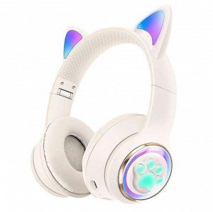 Premium Наушники беспроводные Cat Ears кошачьи ушки светящиеся, 400mAh