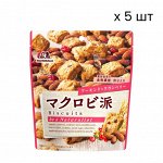 MORINAGA Macrobiotic Biscuit Set - макробиотическое печенье с миндалем и клюквой (5 шт)