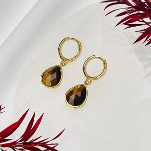 Серьги из Тигрового глаза