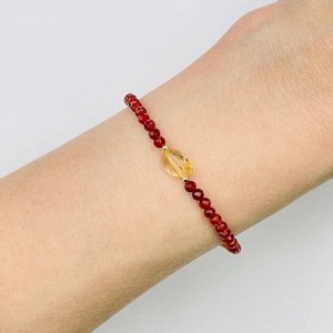 Браслет из Сердолика и Цитрина