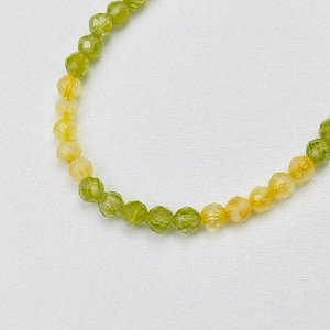 Браслет из Цитрина и Хризолита