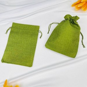 Мешочек: Холщовый зеленый (3 шт)