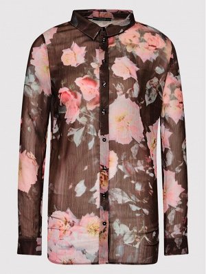 Блуза-motion roses black c