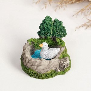Фигурка полистоун TAKE IT EASY «Уточка на пруду», 4x4x4 см