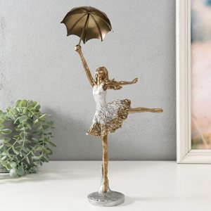 Фигурка полистоун «Девушка с зонтом», 19x7x28.5 см
