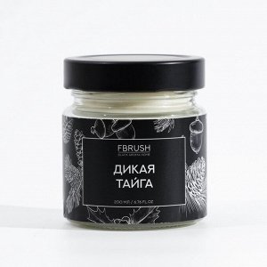 Соевая свеча BLACK AROMA HOME "Дикая тайга", 200 мл
