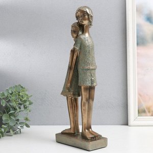 Фигурка полистоун «Дети. Доверие», под металл, 14.5x7.5x38 см