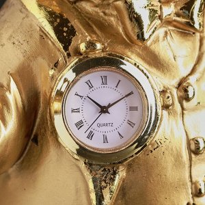 Фигура "Кот во фраке с трубкой" с часами 32х20х14см, бронза с позолотой