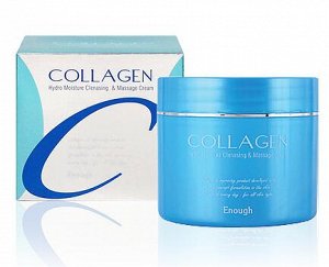 Enough Collagen hydro moisture cleansing & massage ceram Очищающий массажный крем с коллагеном 300 мл.