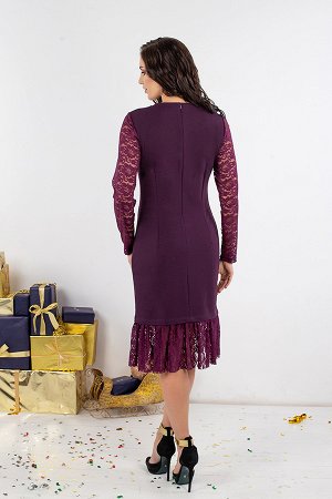 Платье Рафаэлло лилас П498-6