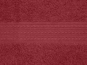 Полотенце однотонное (цвет: бордовый)