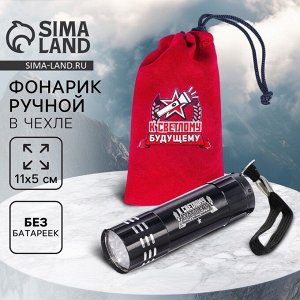 Фонарик ручной в чехле «К светлому будущему», 11 х 5 см, без батареек