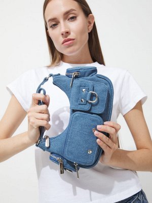 Женская сумка на плечо из денима TENDANCE