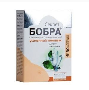 Секрет бобра с белым мумиё. Быстрое заживление (в капсулах)