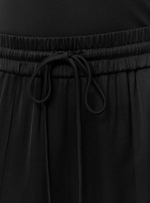 Брюки широкие из атласа