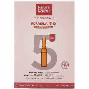 Мартидерм Ампулы «Формула №10 HD Color Touch SPF30», 5 х 2 мл (Martiderm, Originals)