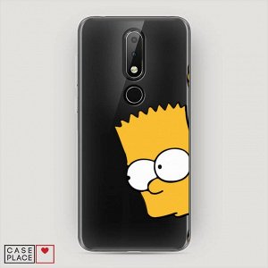 Cиликоновый чехол Симпсоны Барт на Nokia X6 2018