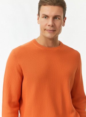 Джемпер вязаный из хлопка