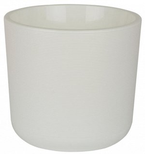 Горшок для цветов (с вкладкой) Лион Белый-белый, 5,6л d21 h19,5 пластиковый
