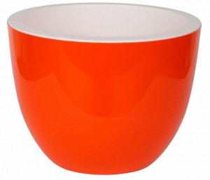 Горшок для цветов (с вкладкой) Орион Оранжевый, 2,3л d17,5 h13 пластиковый