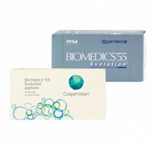 1-мес контактные линзы Biomedics 55 Evolution UV (6 линз)