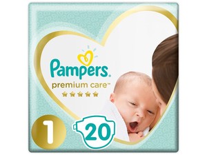 PAMPERS Подгузники Premium Care Newborn (2-5 кг) 20шт