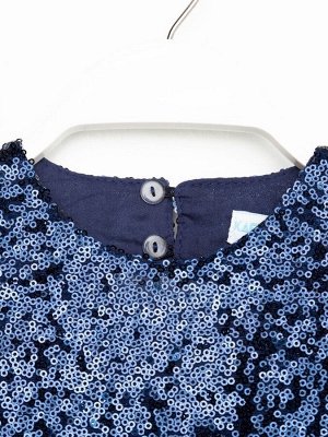 Платье детское с пайетками KAFTAN 30 (98-104 см), синий