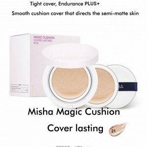 M*issha Magic Cushion Cover Lasting Воздушный тональный флюид для лица с полуматовым финишем 15 г