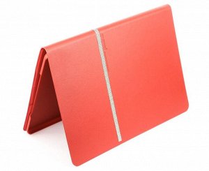 Чехол iPad Air 2 со стразами красный (открывается вбок)