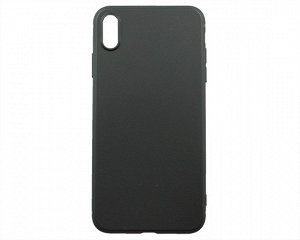Чехол iPhone XS Max силикон черный