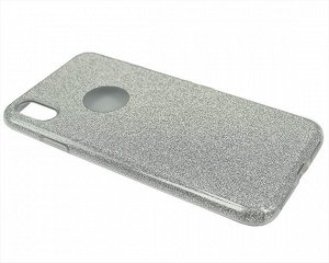 Чехол iPhone XS Max Shine серебрянный