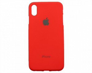 Чехол iPhone XS Max Яблоко красный