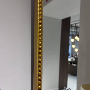 Зеркало арочное золотое