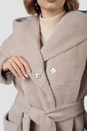 02-3259 Пальто женское утепленное (пояс)