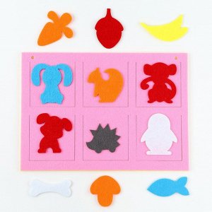 Игрушка из фетра развивающая «Мемори фигуры»