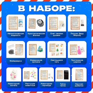 Адвент - календарь новогодний «Новогодние чудеса», детский, 13 окошек с подарками: 13 опытов