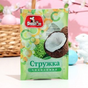 Кокосовая стружка зеленая "Preston", 40 г