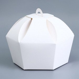 Коробка складная, 10?10?13 см, белая