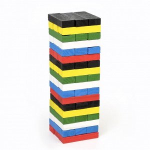 Настольная игра на баланс «Падающая башня», 54 бруска