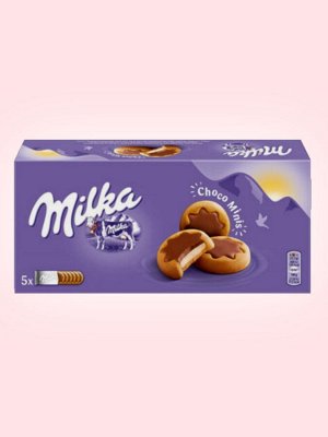 Печенье Milka Милка Choco Minis в виде звездочек с шоколадным центром, в упаковке 4 шт 150 гр