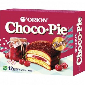 Печенье ORION "Choco Pie Cherry"  Чоко Пай вишневое 360 г (12 штук х 30 г)
