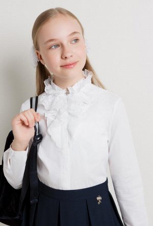Блузка детская для девочек Trombone белый