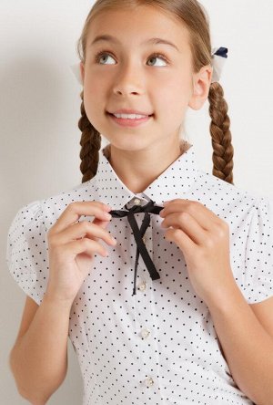 Блузка детская для девочек Flauto_D горошек