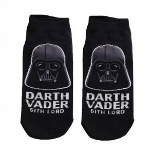 Короткие носки р.37-44 "Star Wars" Дарт Вейдер Черные