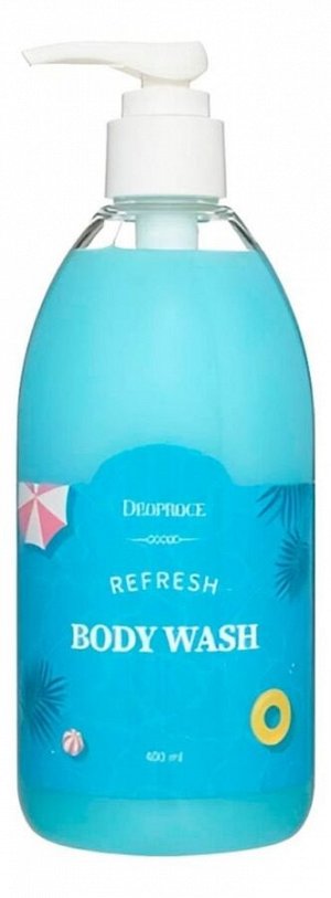 DEOPROCE REFRESH BODY WASH Освежающий гель для душа с ментолом 400мл