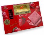 Шоколад Carre de Chocolat &quot;Клубника&quot; 18шт, Morinaga, 87г,