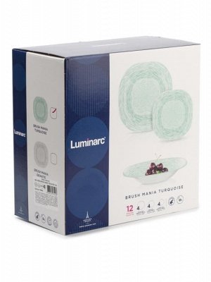 Столовый набор "Brash Mania Turquoise" 12пр.